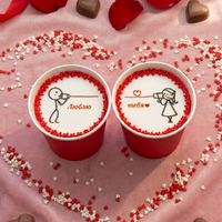 Набор тортов в стакане к 14 февраля (2)